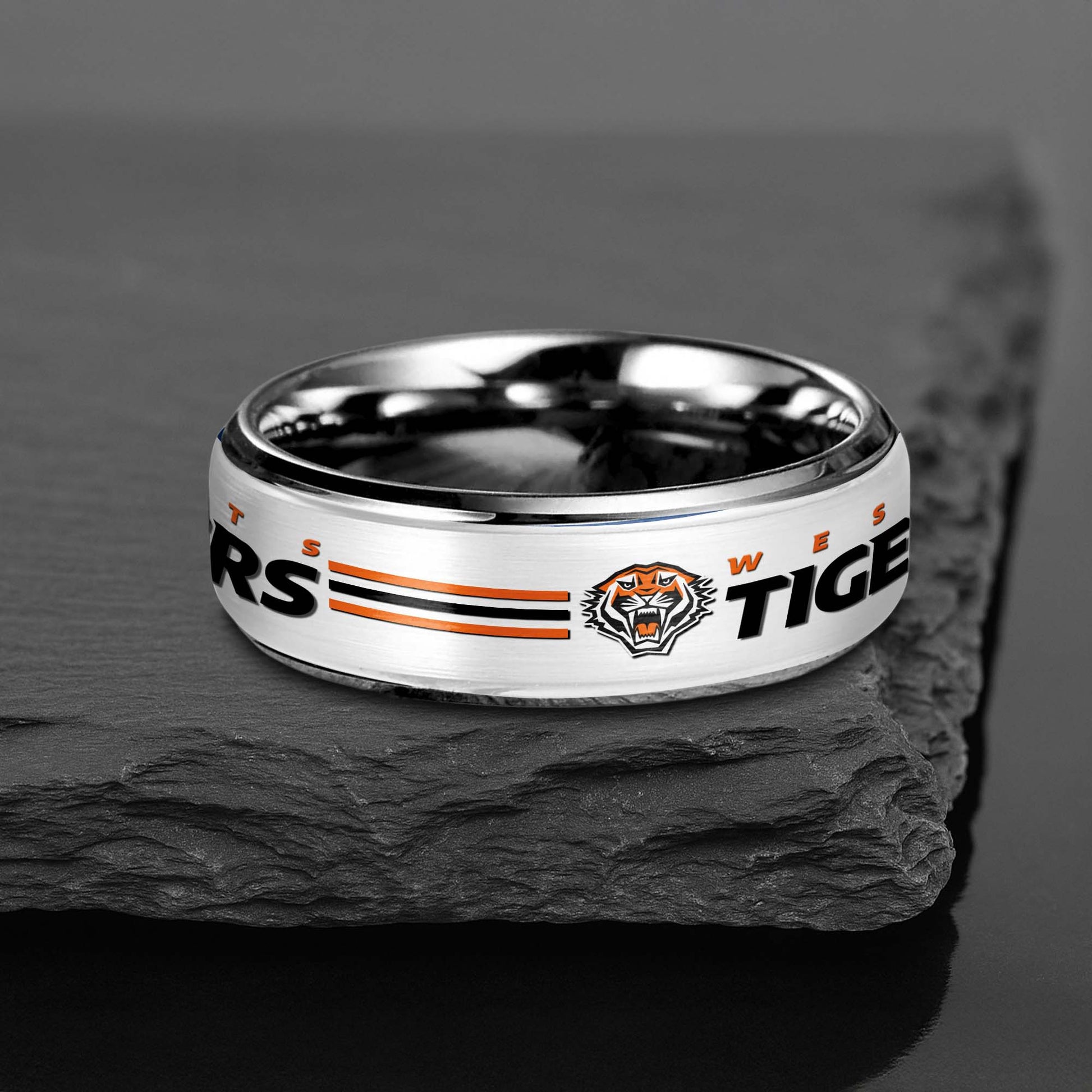 NRL Silver Tungsten Rings Gift For Fans 3