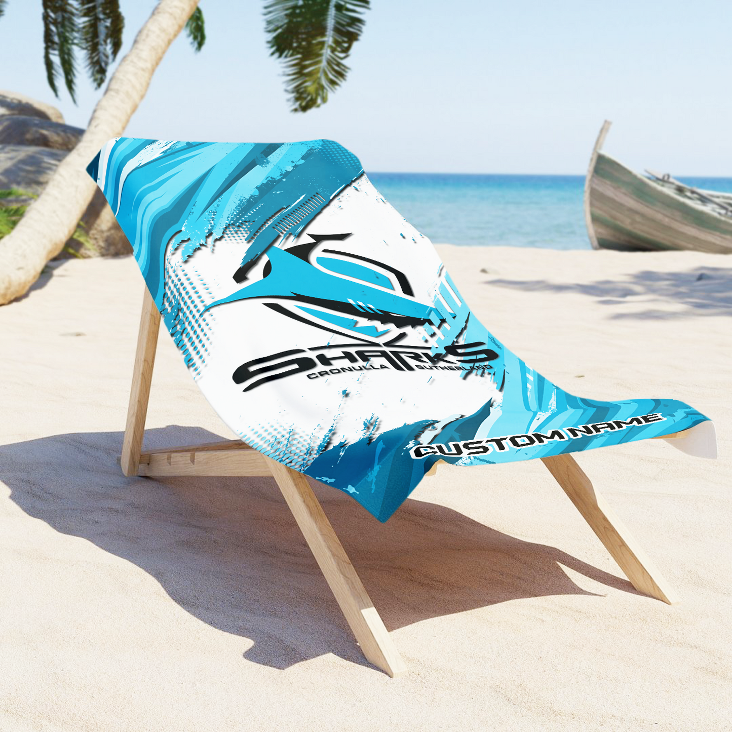 CRO Personalized Custom Pool Travel Beach and Bath Towels