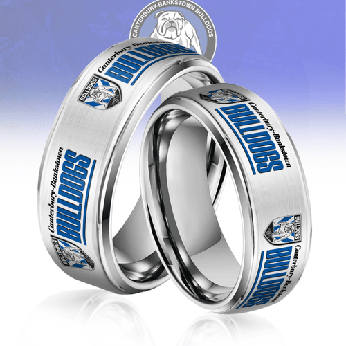 NRL Silver Tungsten Rings Gift For Fans 7