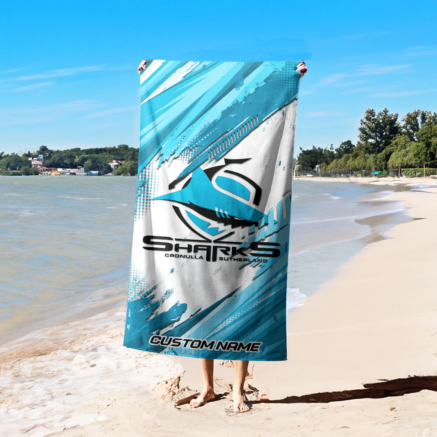 CRO Personalized Custom Pool Travel Beach and Bath Towels