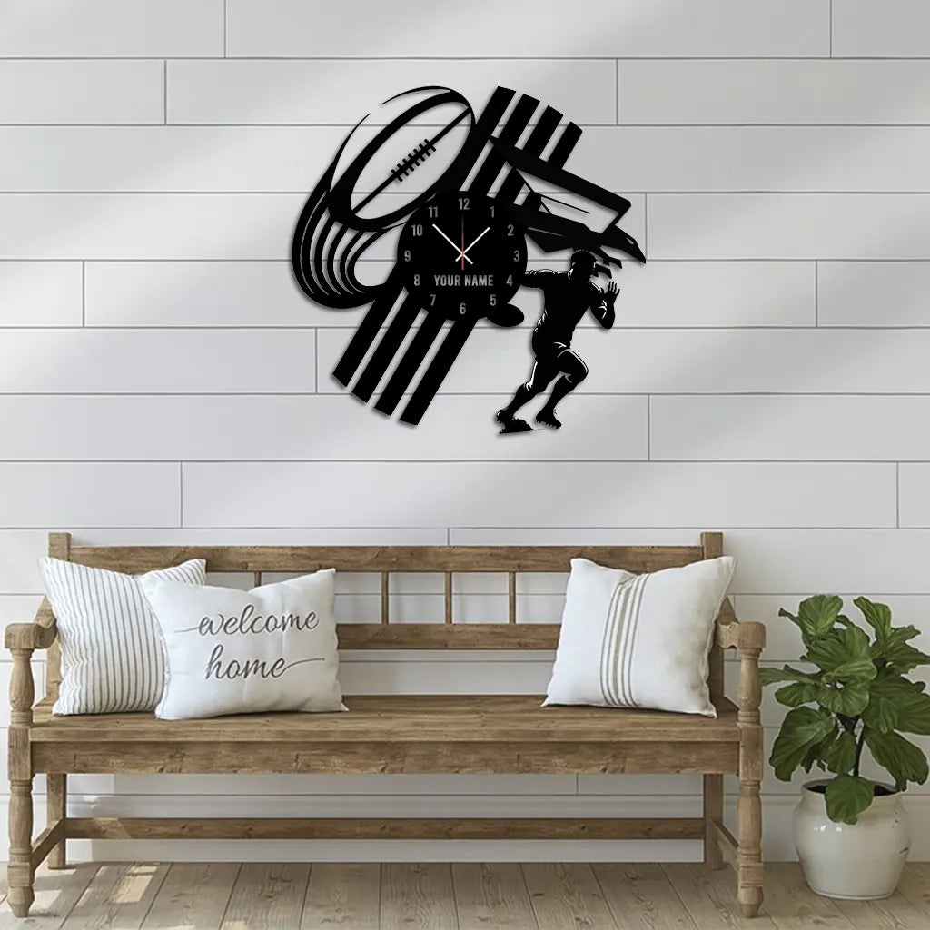 ADE Personalized Custom Vinyl Clock With Led For Home
