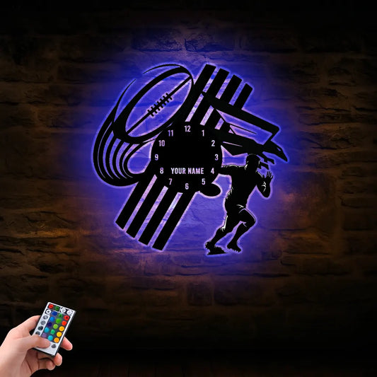ADE Personalized Custom Vinyl Clock With Led For Home