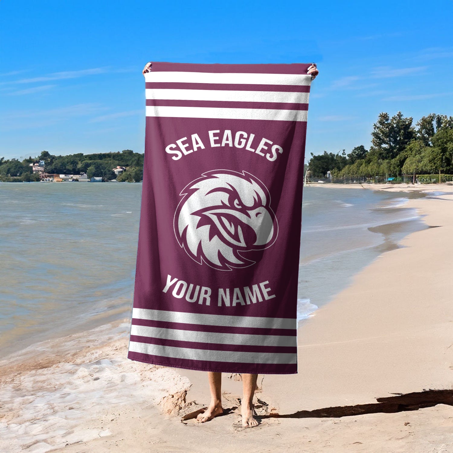 MAN Personalized Custom Pool Travel Beach and Bath Towels 6