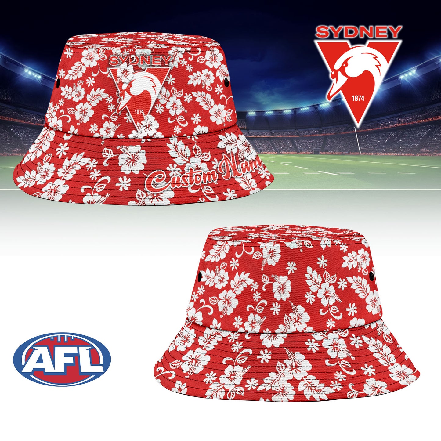 SS Sports Personalized Custom Bucket Hat