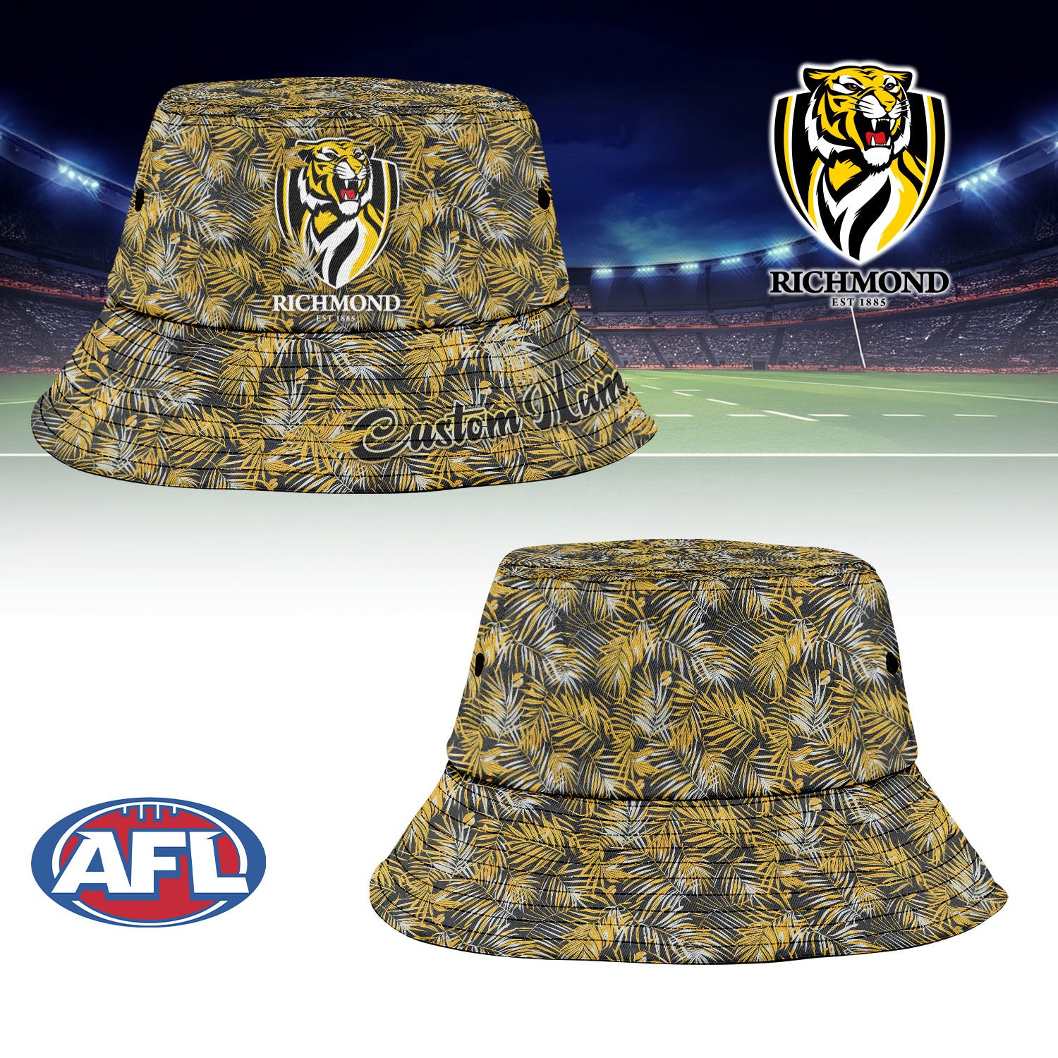 RIC Sports Personalized Custom Bucket Hat