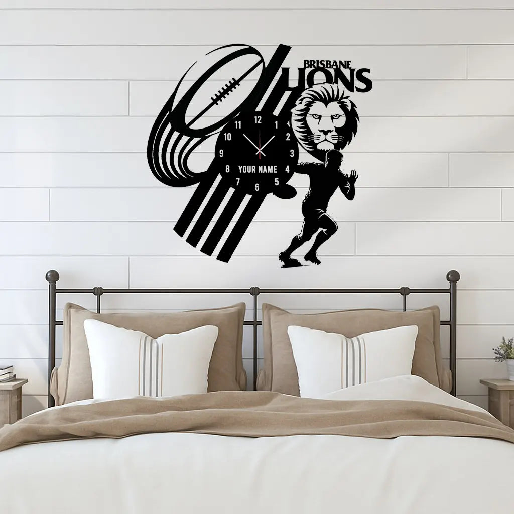 BB Personalized Custom Vinyl Clock With Led For Home