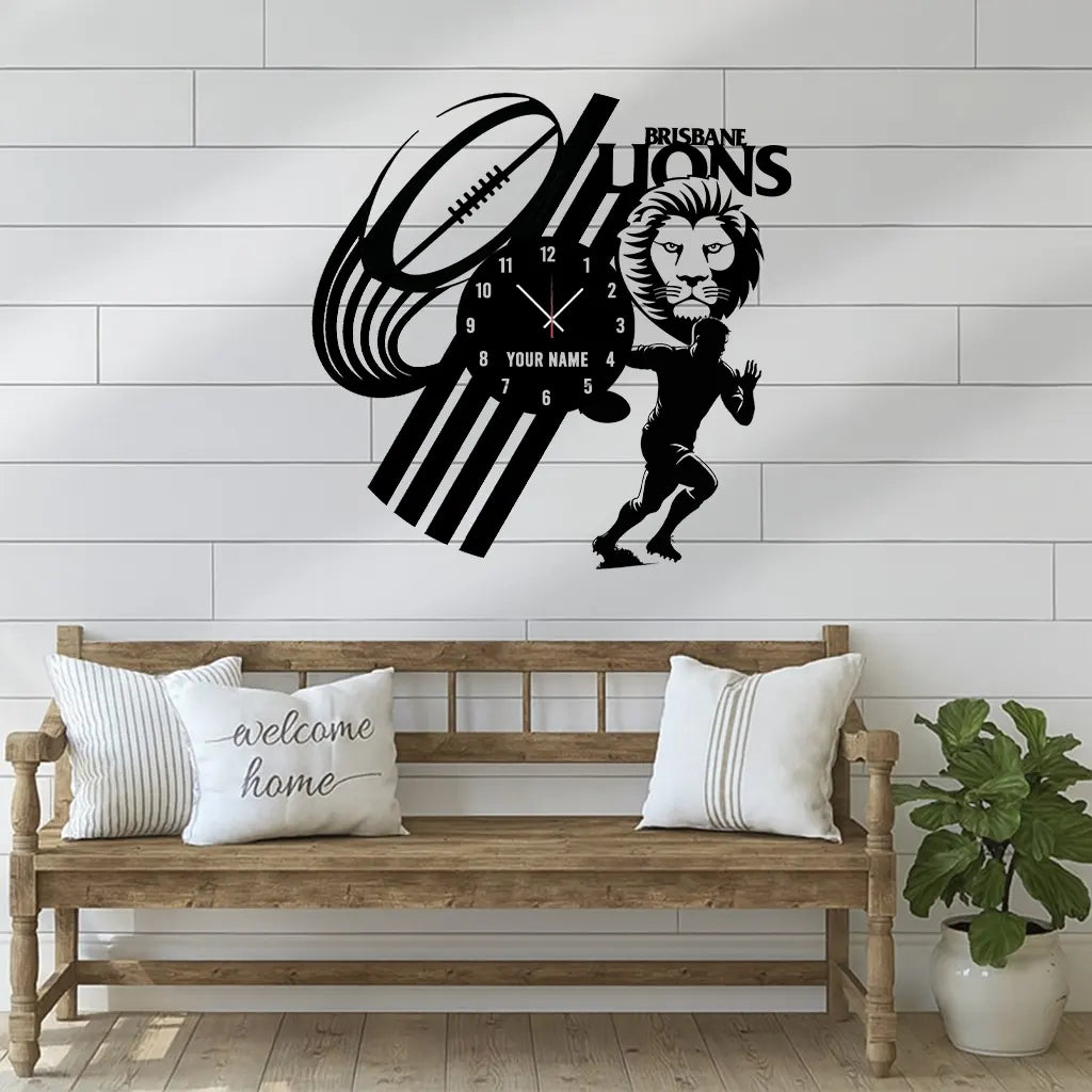 BB Personalized Custom Vinyl Clock With Led For Home