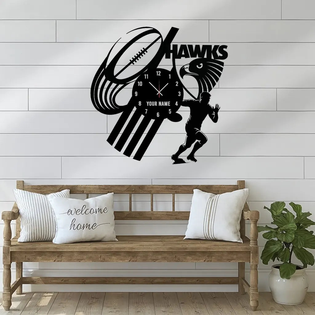 HAW Personalized Custom Vinyl Clock With Led For Home