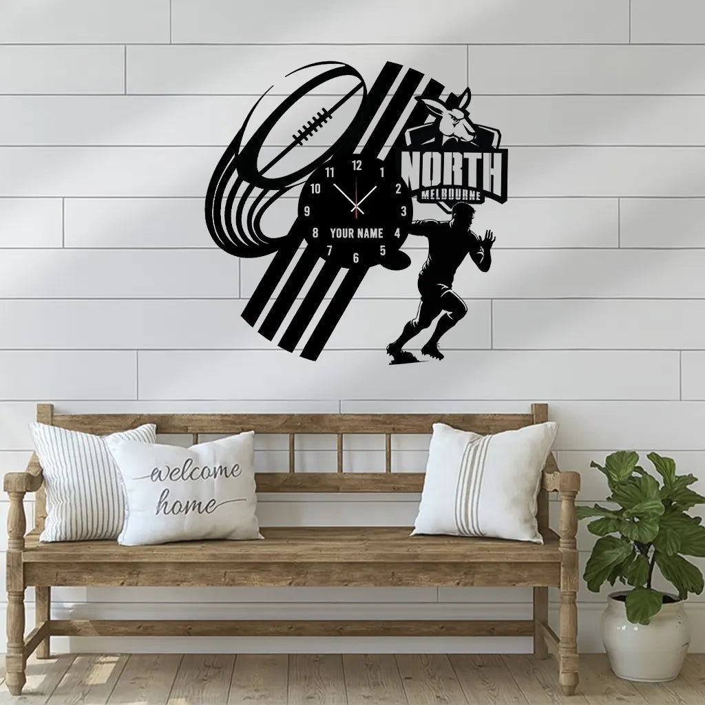 NTH Personalized Custom Vinyl Clock With Led For Home