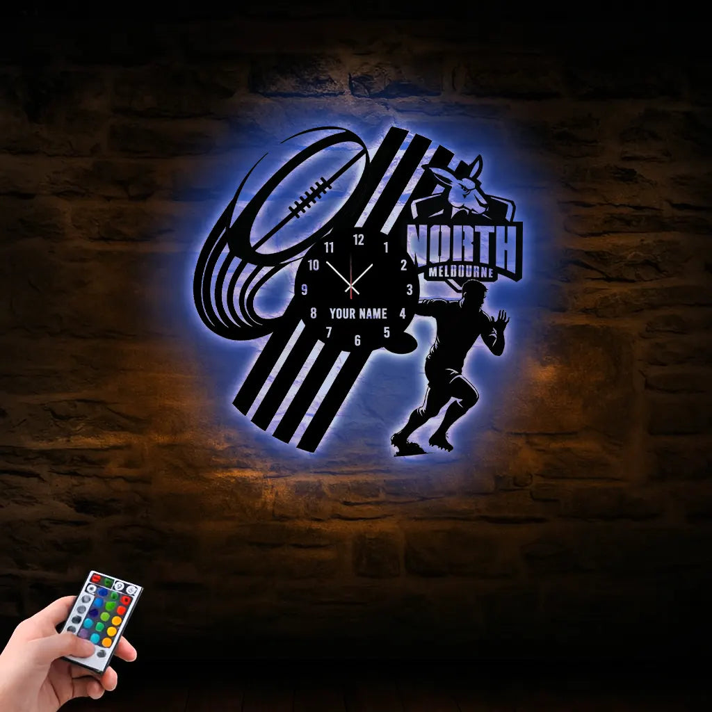 NTH Personalized Custom Vinyl Clock With Led For Home