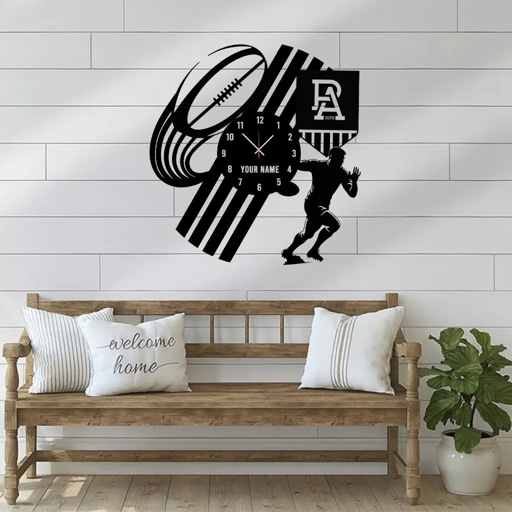 PTA Personalized Custom Vinyl Clock With Led For Home