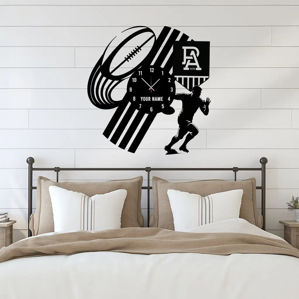 PTA Personalized Custom Vinyl Clock With Led For Home