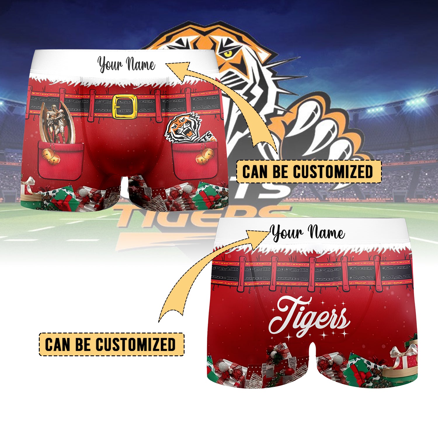 WST Personalized Custom Boxer Briefs Men’s Underwear 4