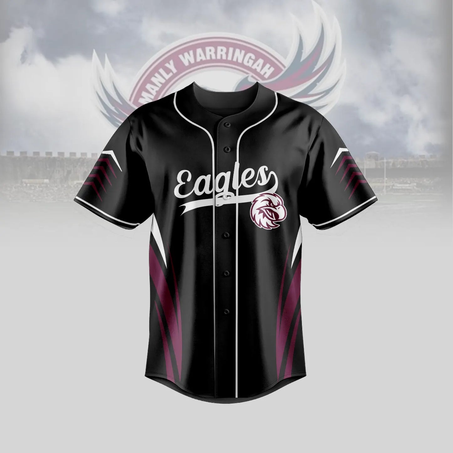 MAN Personalized Custom Baseball Jersey 6