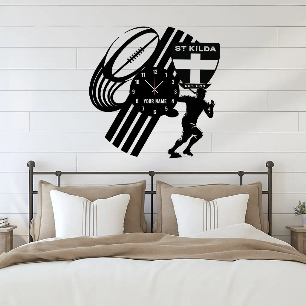 STK Personalized Custom Vinyl Clock With Led For Home