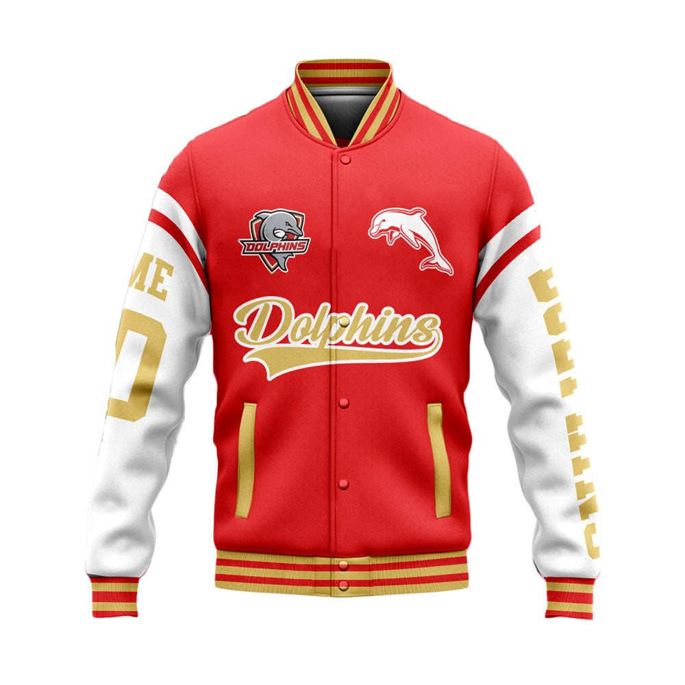 DOL Personalized Custom Baseball Jacket Gifts For Fans