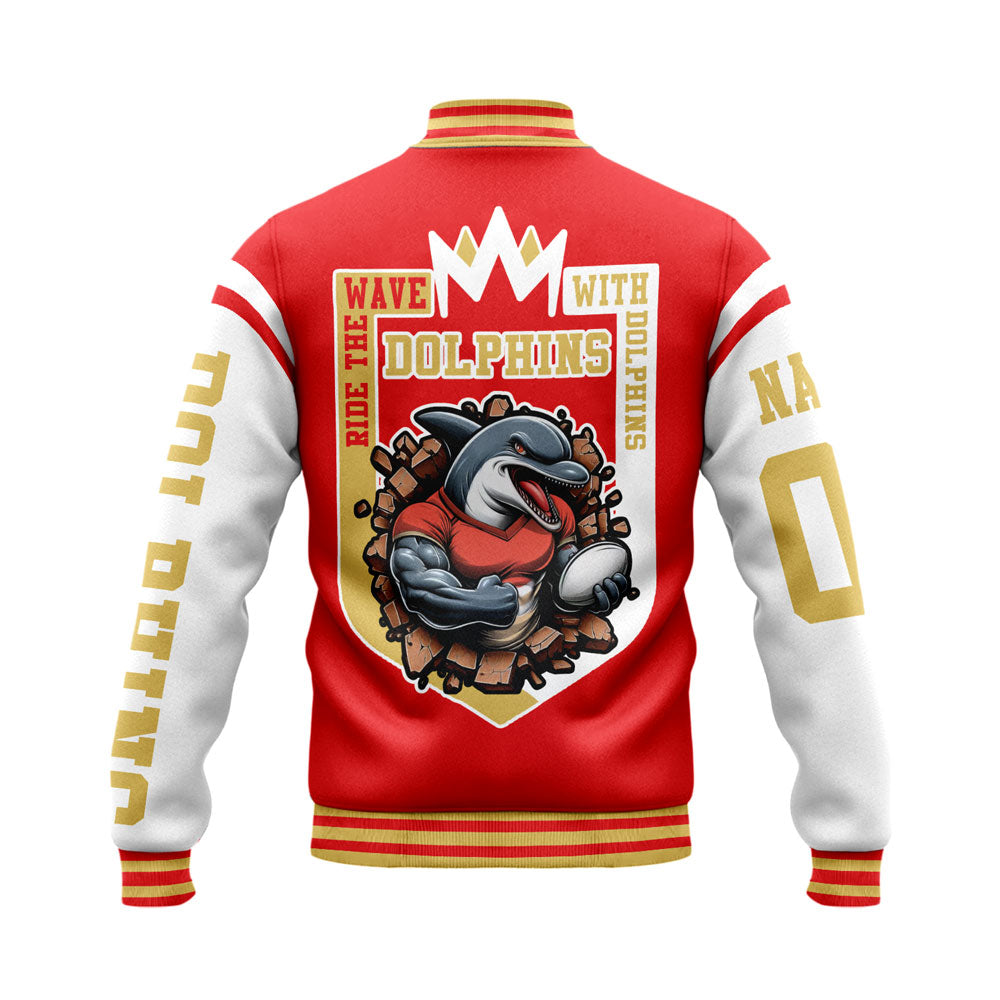 DOL Personalized Custom Baseball Jacket Gifts For Fans