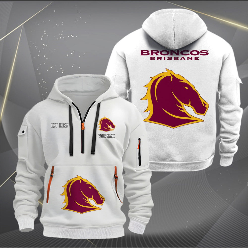 BRI Personalized Custom Sports Hoodie Zipper