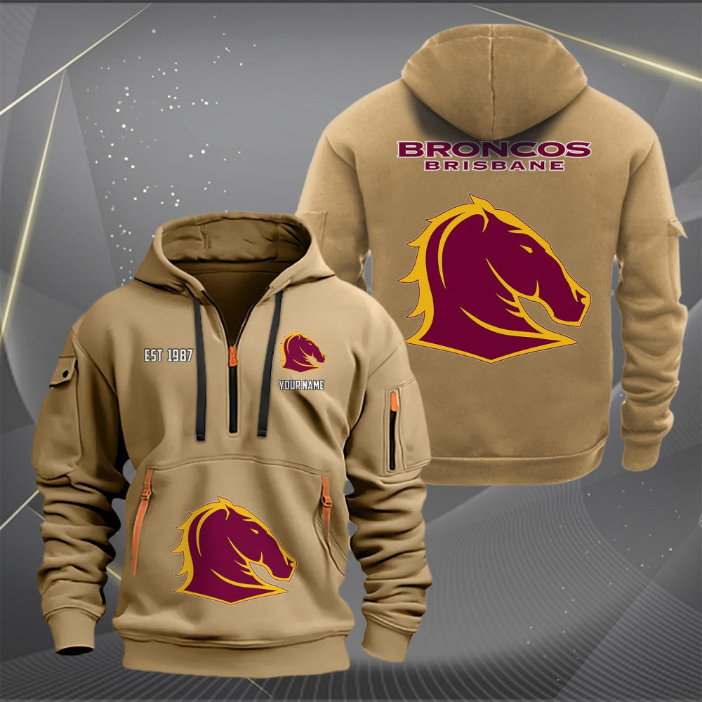 BRI Personalized Custom Sports Hoodie Zipper