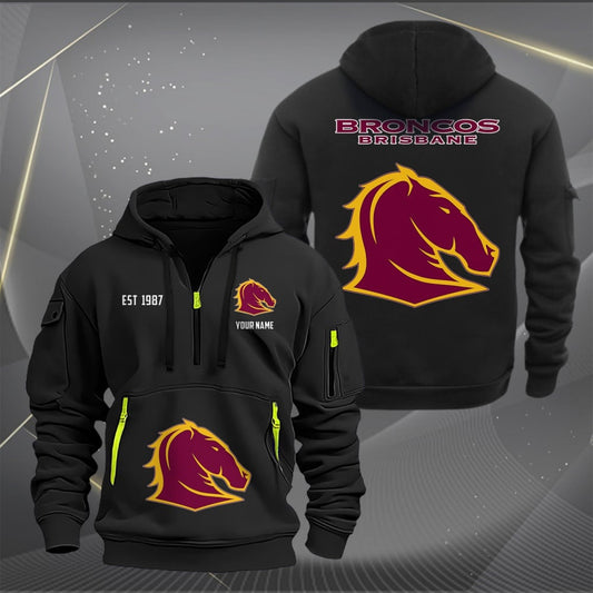 BRI Personalized Custom Sports Hoodie Zipper