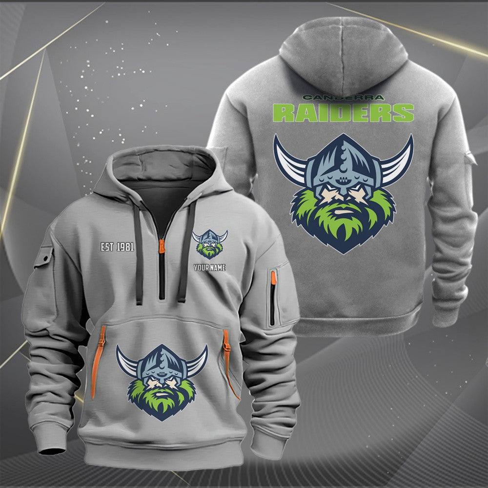 CAN Personalized Custom Sports Hoodie Zipper