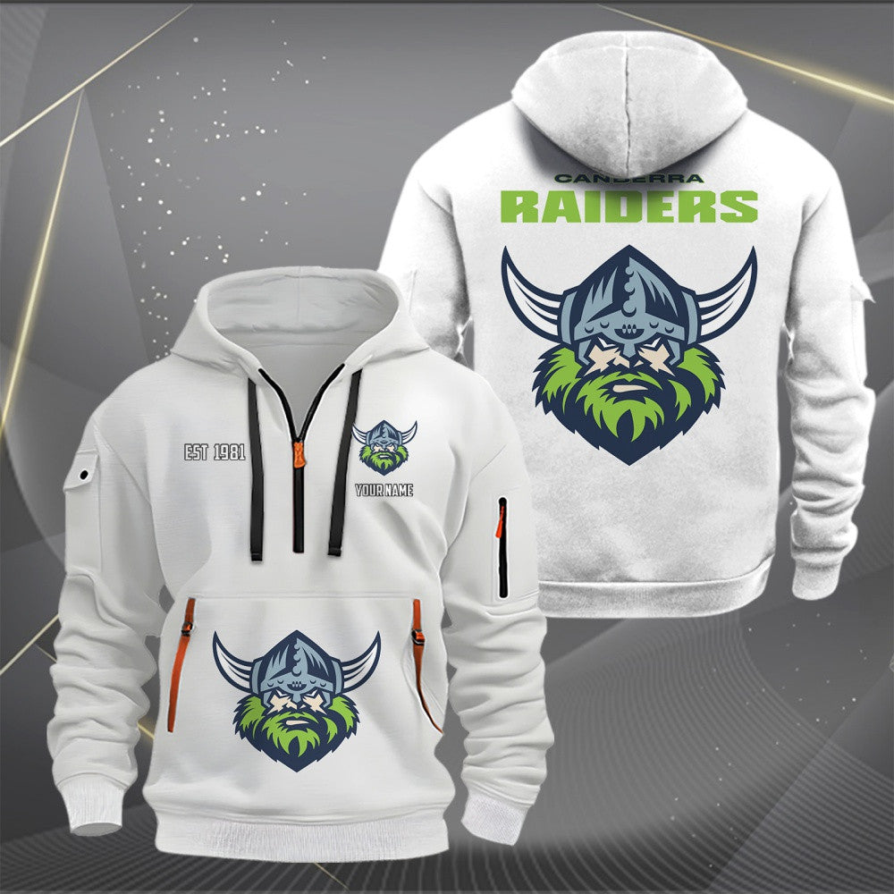 CAN Personalized Custom Sports Hoodie Zipper