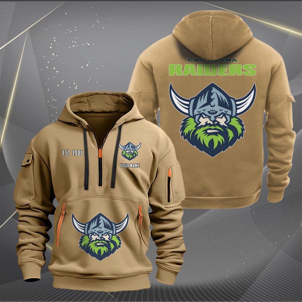 CAN Personalized Custom Sports Hoodie Zipper