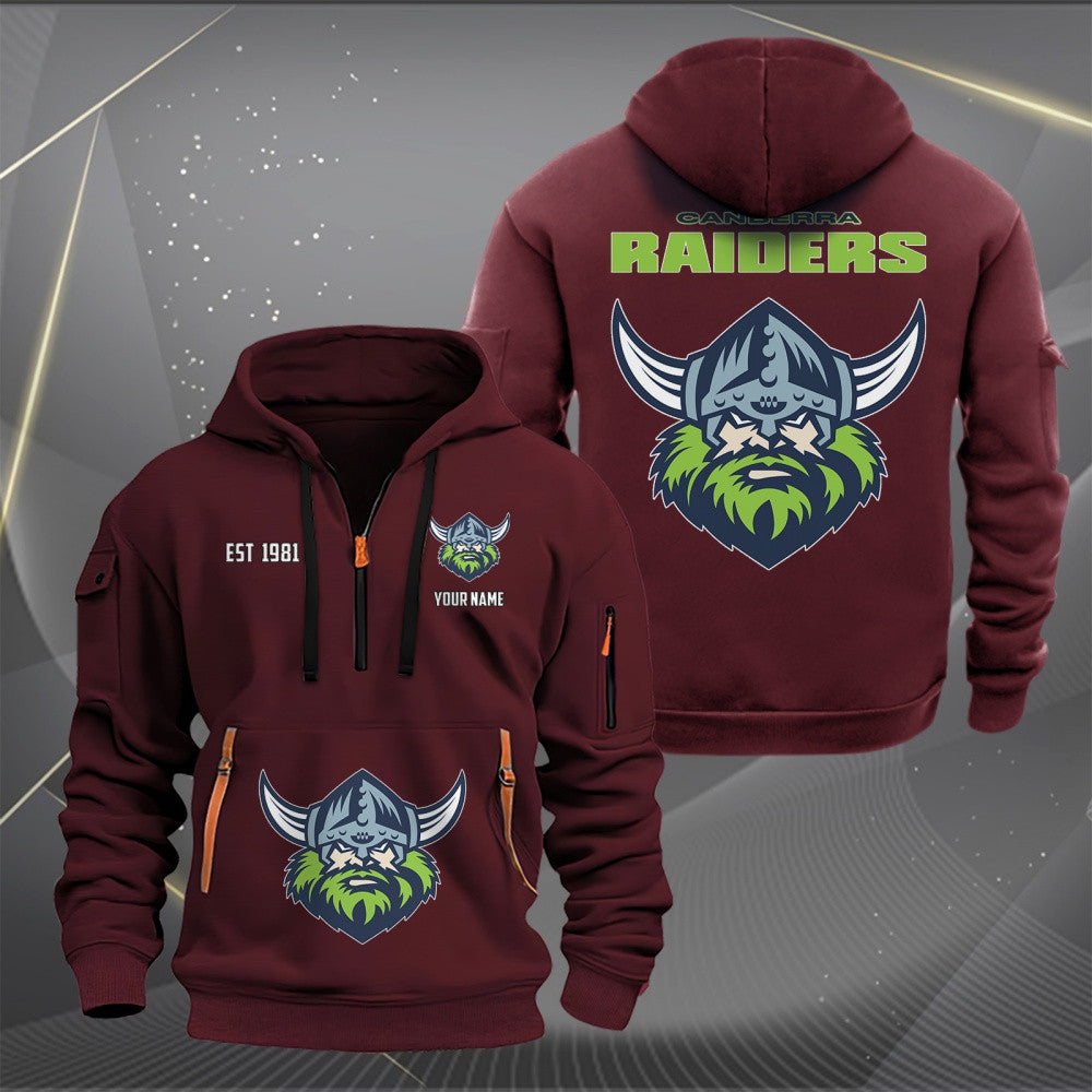 CAN Personalized Custom Sports Hoodie Zipper