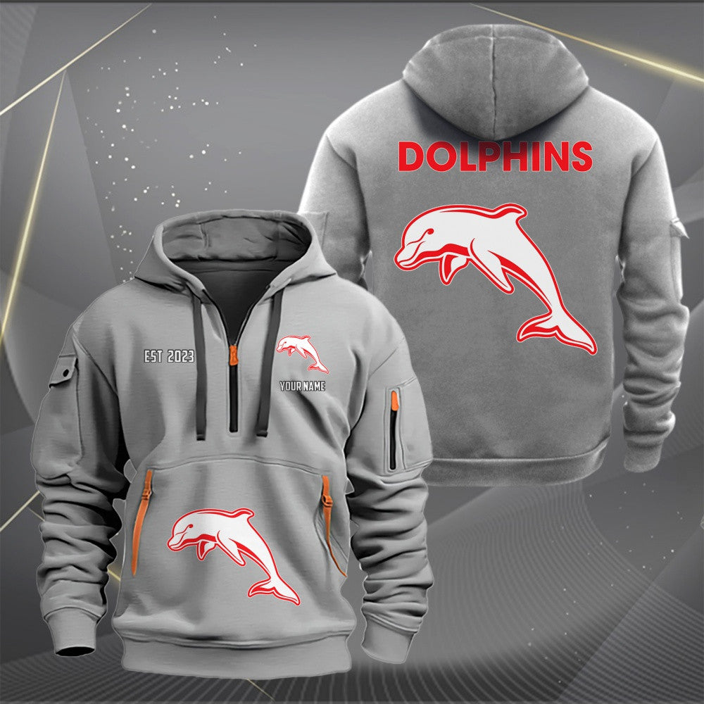 DOL Personalized Custom Sports Hoodie Zipper