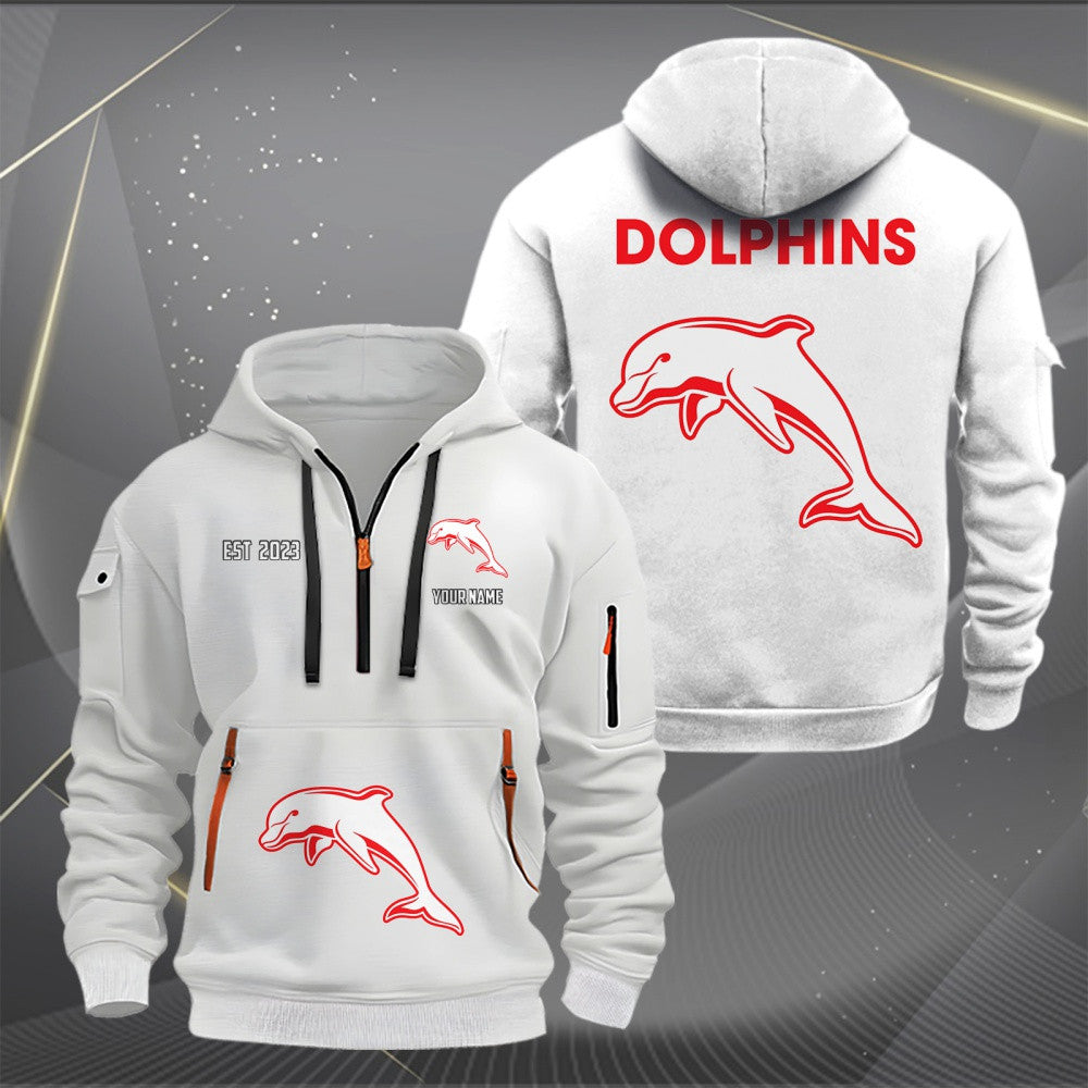 DOL Personalized Custom Sports Hoodie Zipper