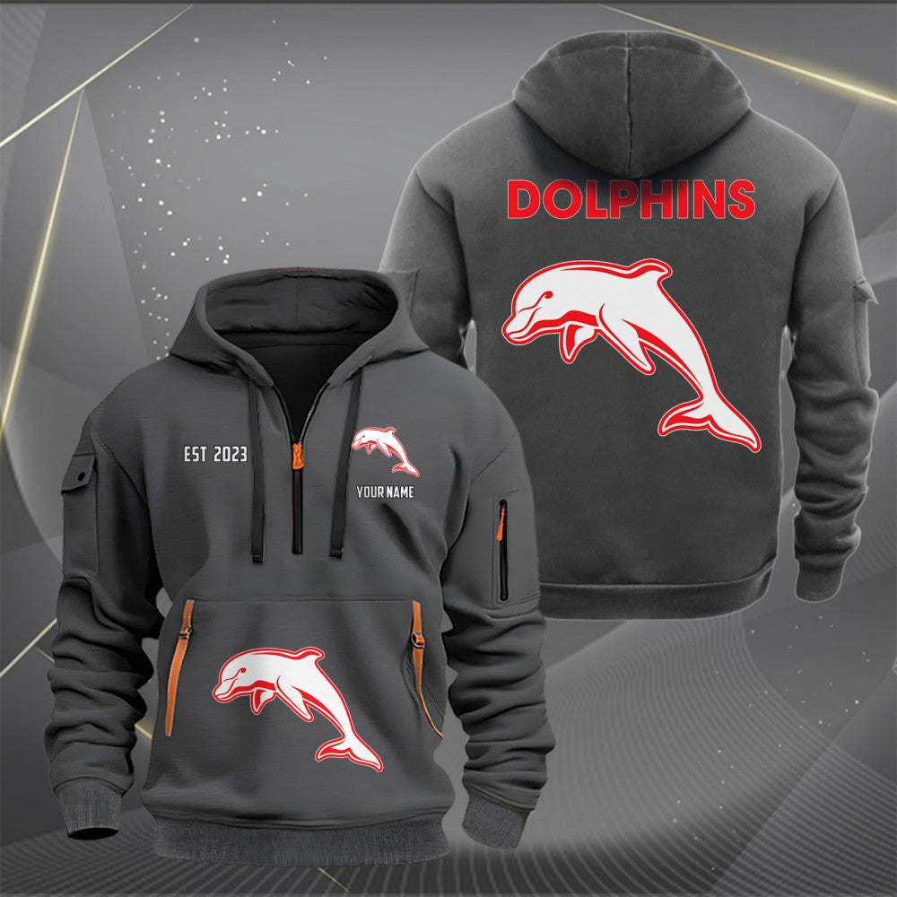 DOL Personalized Custom Sports Hoodie Zipper