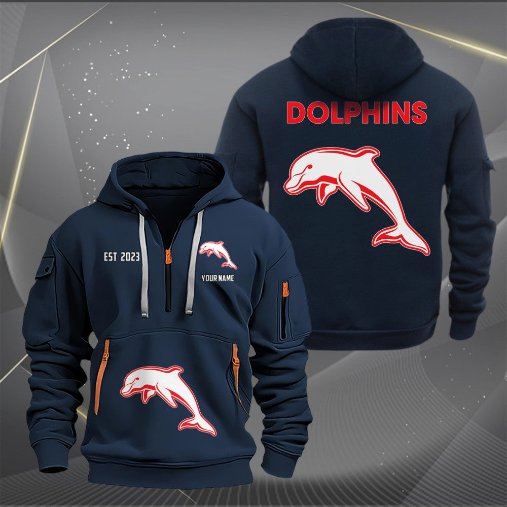DOL Personalized Custom Sports Hoodie Zipper