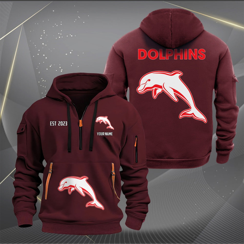DOL Personalized Custom Sports Hoodie Zipper