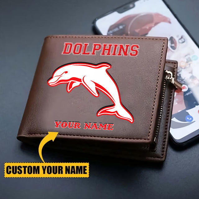 DOL Personalized Custom Zipper Folded Wallet