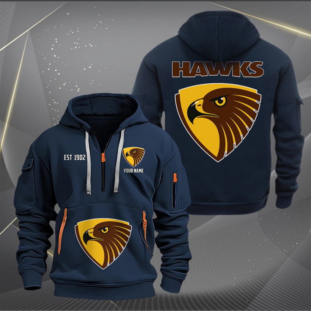 HAW Personalized Custom Sports Hoodie Zipper
