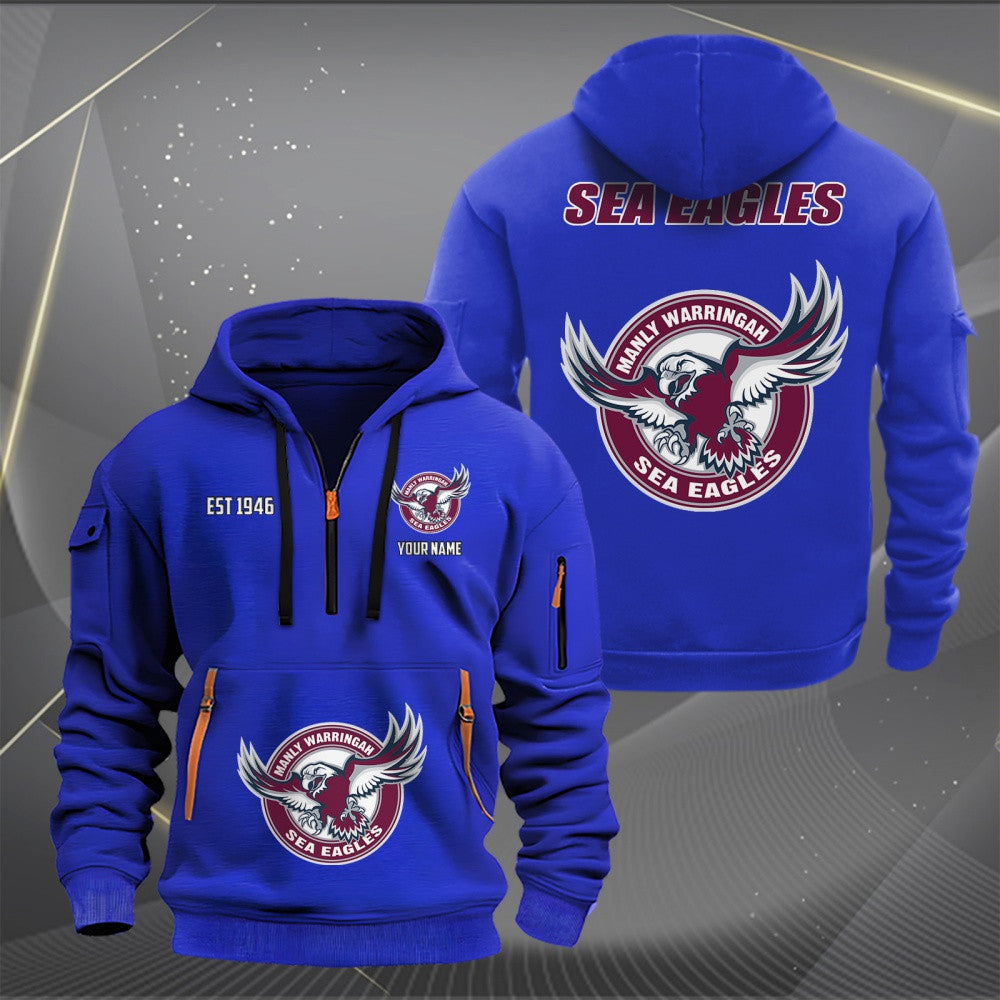 MAN Personalized Custom Sports Hoodie Zipper