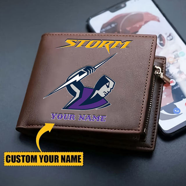 MEL Personalized Custom Zipper Folded Wallet