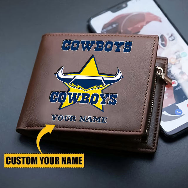 NQL Personalized Custom Zipper Folded Wallet