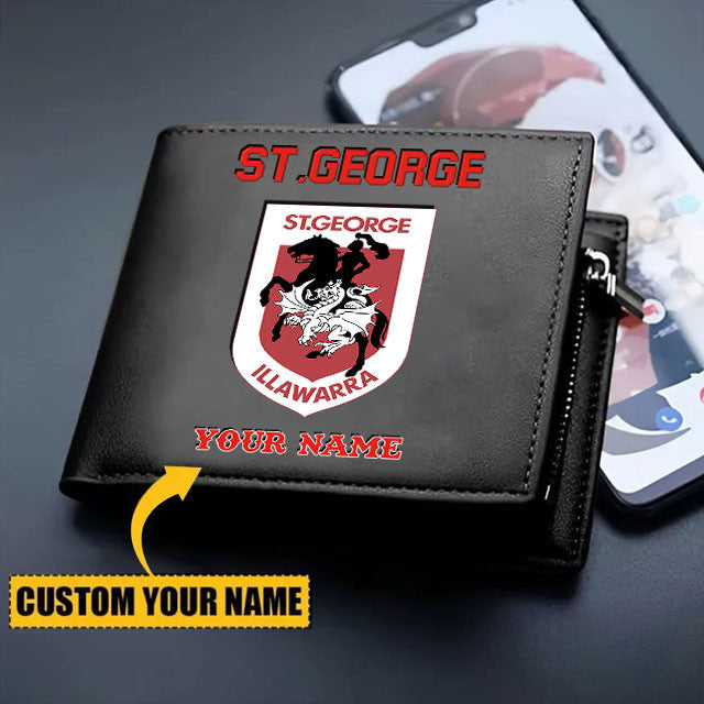 STG Personalized Custom Zipper Folded Wallet
