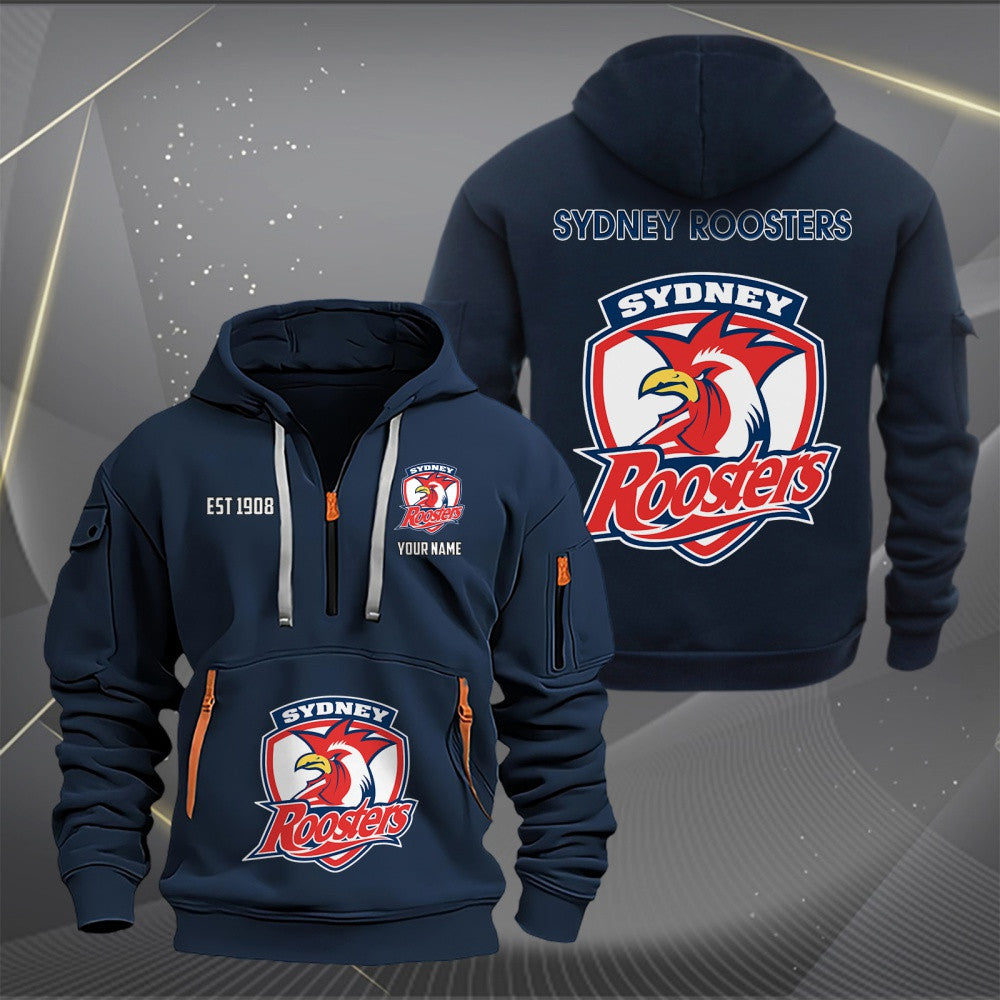 SYD Personalized Custom Sports Hoodie Zipper