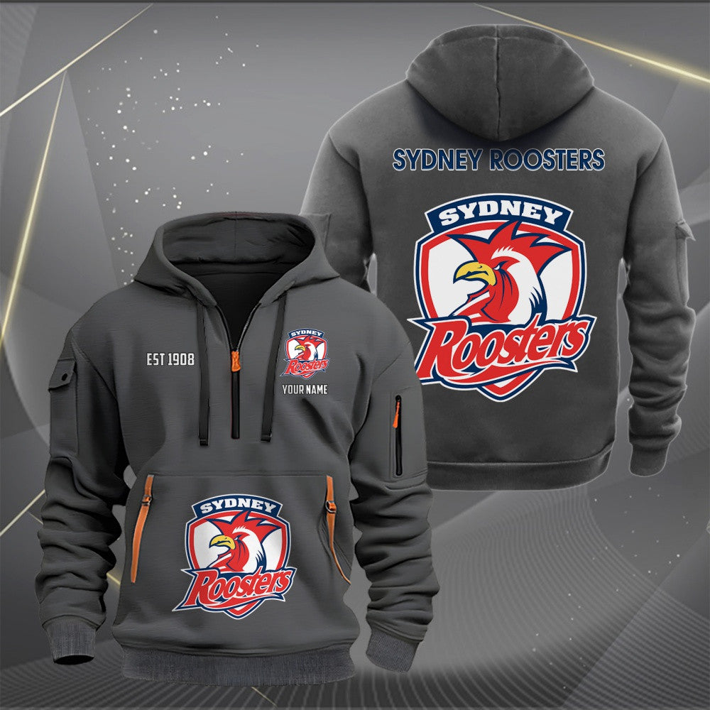 SYD Personalized Custom Sports Hoodie Zipper