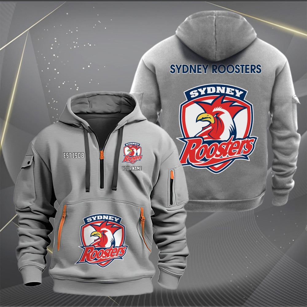 SYD Personalized Custom Sports Hoodie Zipper