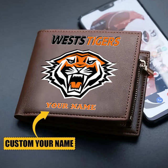 WST Personalized Custom Zipper Folded Wallet