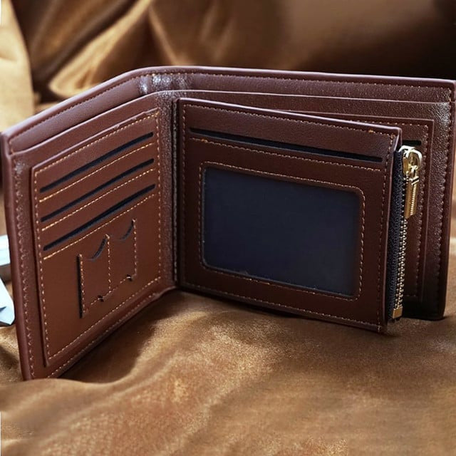WST Personalized Custom Zipper Folded Wallet