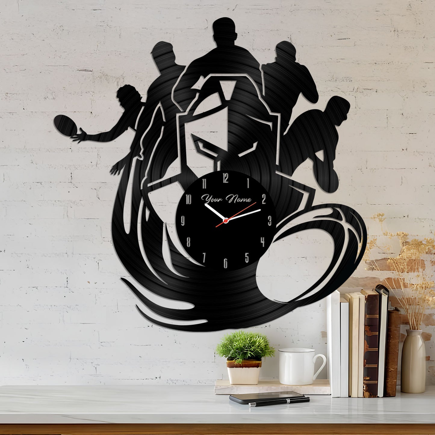 GLD Personalized Custom Vinyl Clock With Led For Home