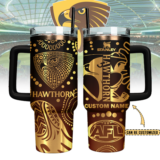 HAW Personalized Custom 40oz 30oz Stainless Steel Tumbler With Handle