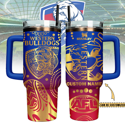 WBD Personalized Custom 40oz 30oz Stainless Steel Tumbler With Handle
