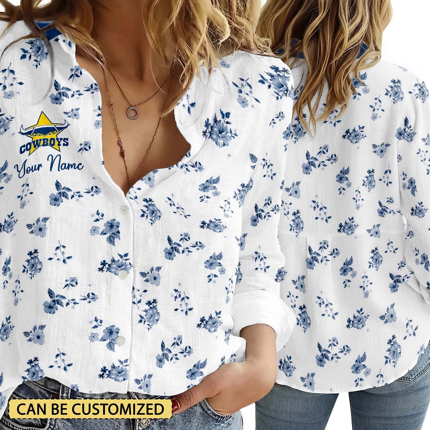 NQL Personalized Custom Women's Casual Shirt