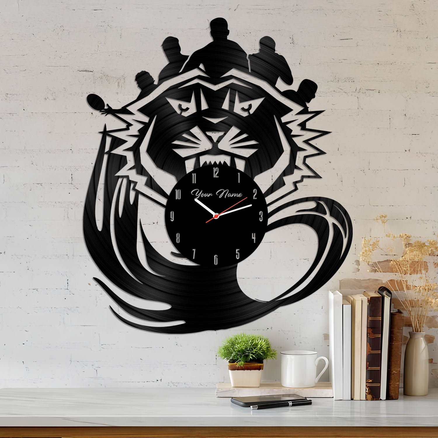 WST Personalized Custom Vinyl Clock With Led For Home