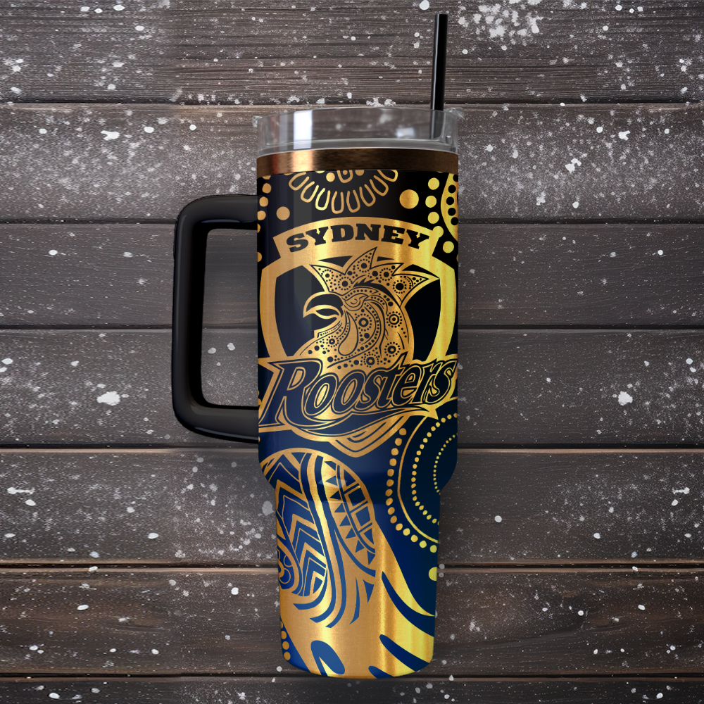 SYD Personalized Custom 40oz 30oz Stainless Steel Tumbler With Handle 3